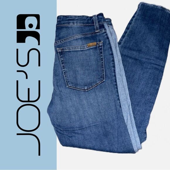 Joe’s‎ Jeans Women’s Tuxedo Stripe Distressed Jeans  - Size 25 - Picture 1 of 2